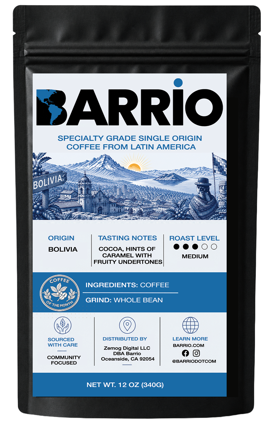 Bolivia single-origin coffee bag