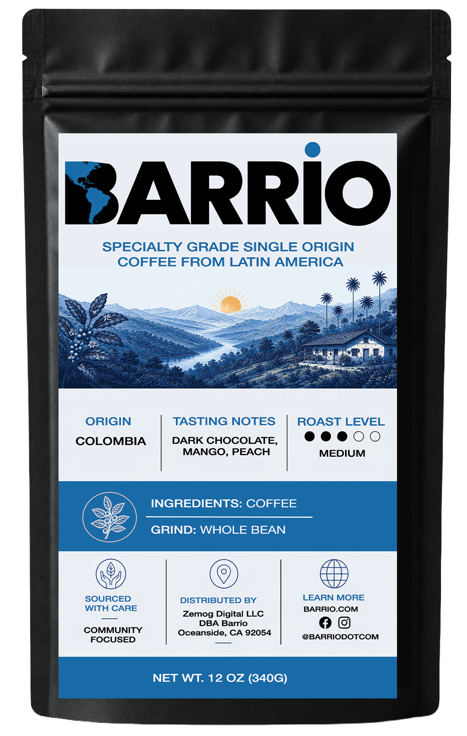 Colombia single-origin coffee