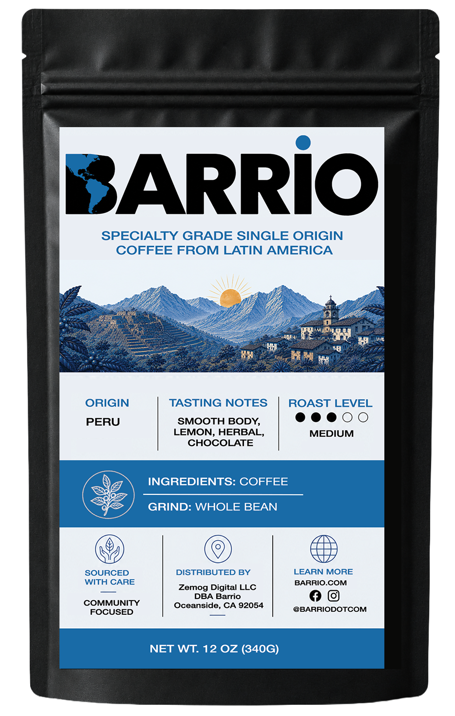 Peru single-origin coffee